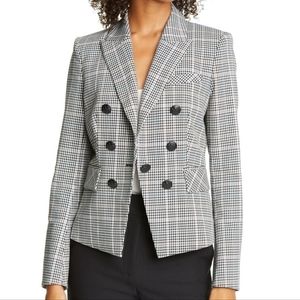 VERONICA BEARD "Diego" Check Cotton Blend Dickey Jacket Sz 16 NWT